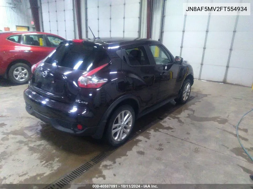 2015 Nissan Juke Sl VIN: JN8AF5MV2FT554934 Lot: 40587091