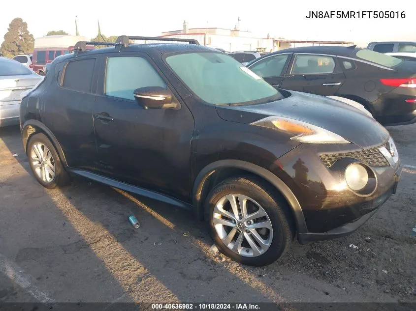 2015 Nissan Juke Sl VIN: JN8AF5MR1FT505016 Lot: 40636982