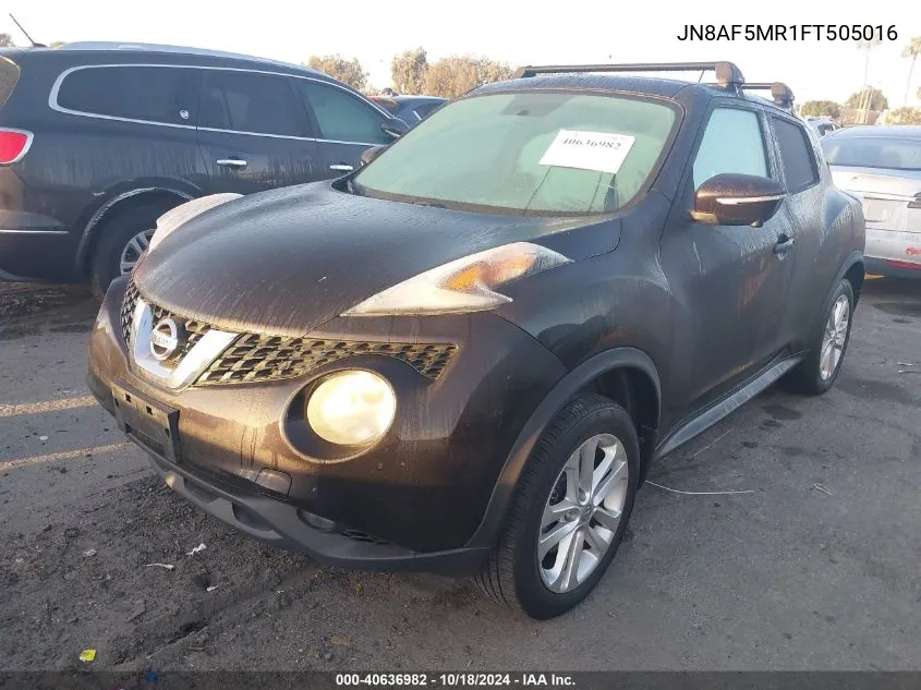 2015 Nissan Juke Sl VIN: JN8AF5MR1FT505016 Lot: 40636982