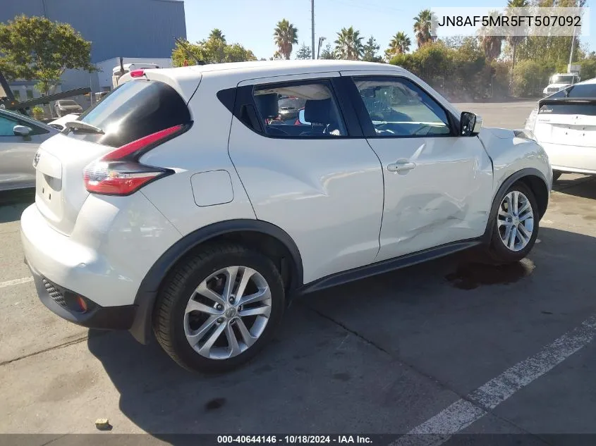 2015 Nissan Juke S VIN: JN8AF5MR5FT507092 Lot: 40644146