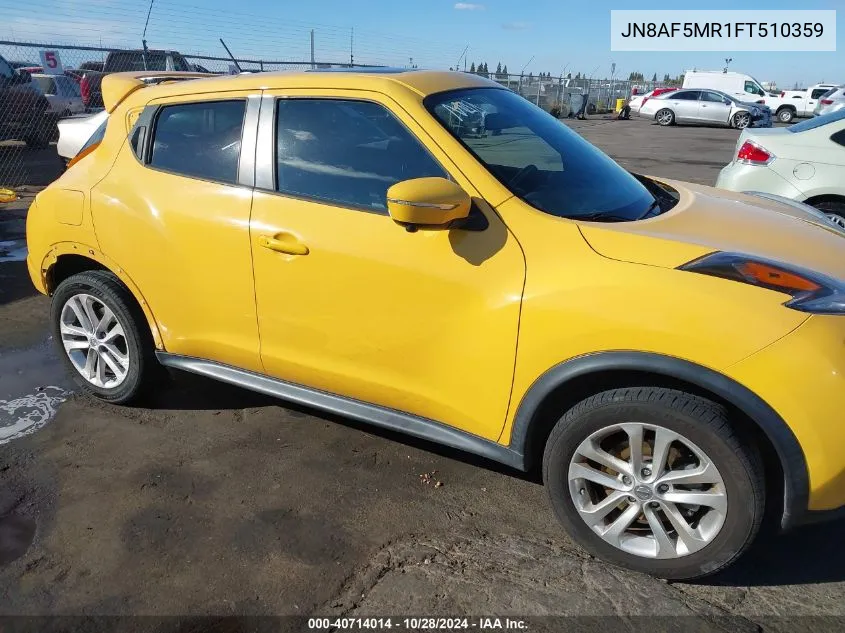 2015 Nissan Juke Sv VIN: JN8AF5MR1FT510359 Lot: 40714014