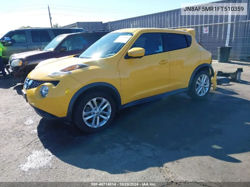 2015 Nissan Juke Sv VIN: JN8AF5MR1FT510359 Lot: 40714014