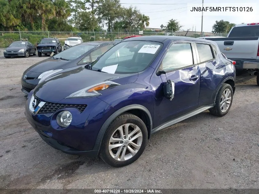 2015 Nissan Juke Nismo/S/Sl/Sv VIN: JN8AF5MR1FTS10126 Lot: 40716228