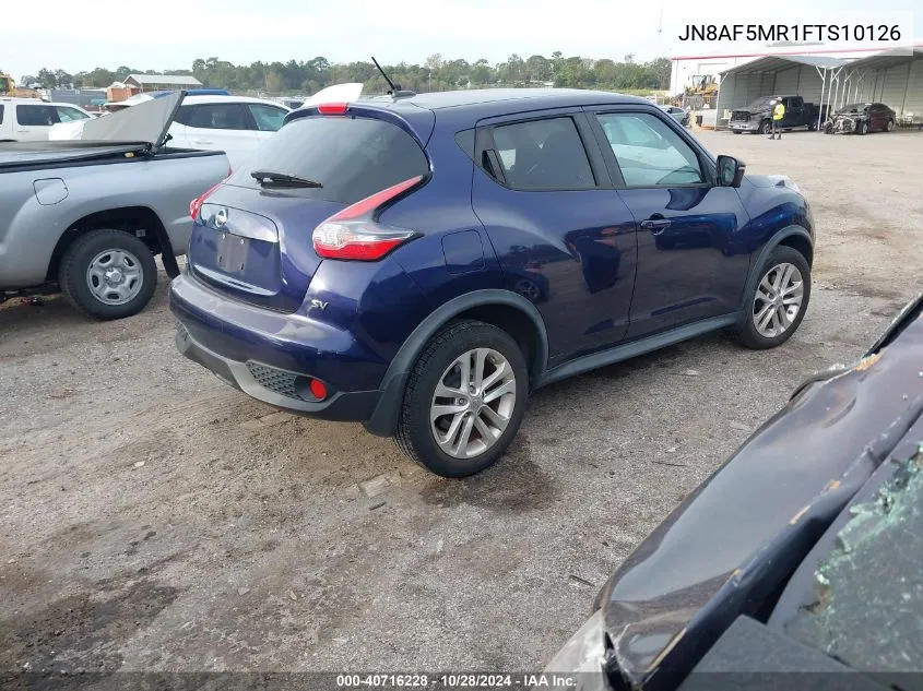 2015 Nissan Juke Nismo/S/Sl/Sv VIN: JN8AF5MR1FTS10126 Lot: 40716228