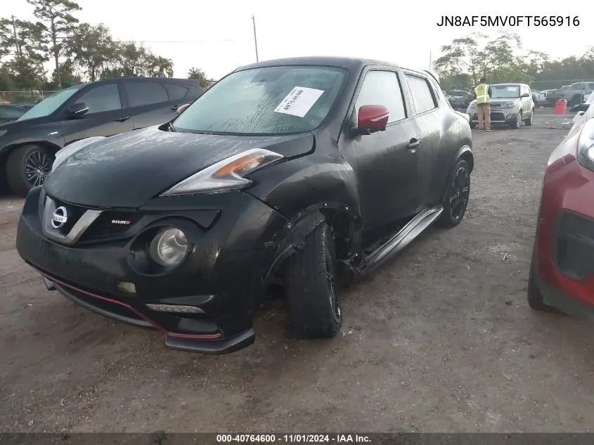 2015 Nissan Juke Nismo VIN: JN8AF5MV0FT565916 Lot: 40764600