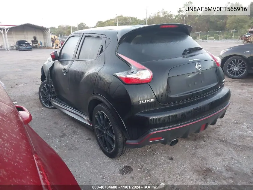 2015 Nissan Juke Nismo VIN: JN8AF5MV0FT565916 Lot: 40764600