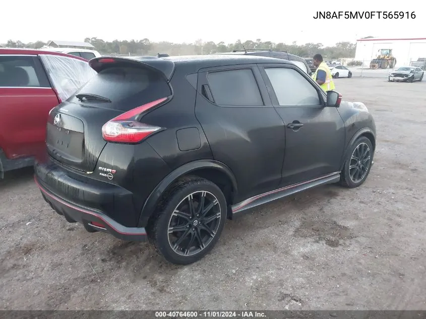 2015 Nissan Juke Nismo VIN: JN8AF5MV0FT565916 Lot: 40764600