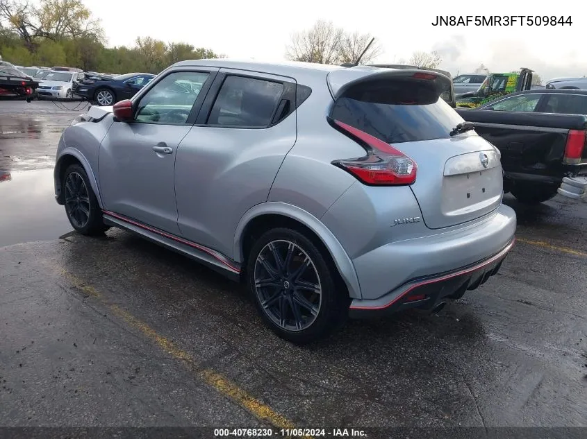 2015 Nissan Juke Nismo VIN: JN8AF5MR3FT509844 Lot: 40768230