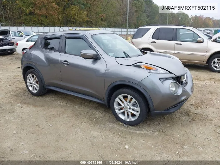 2015 Nissan Juke Sl VIN: JN8AF5MRXFT502115 Lot: 40772165