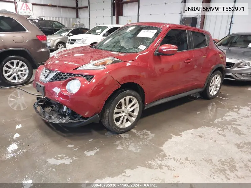 2015 Nissan Juke Sv VIN: JN8AF5MV9FT552971 Lot: 40795930