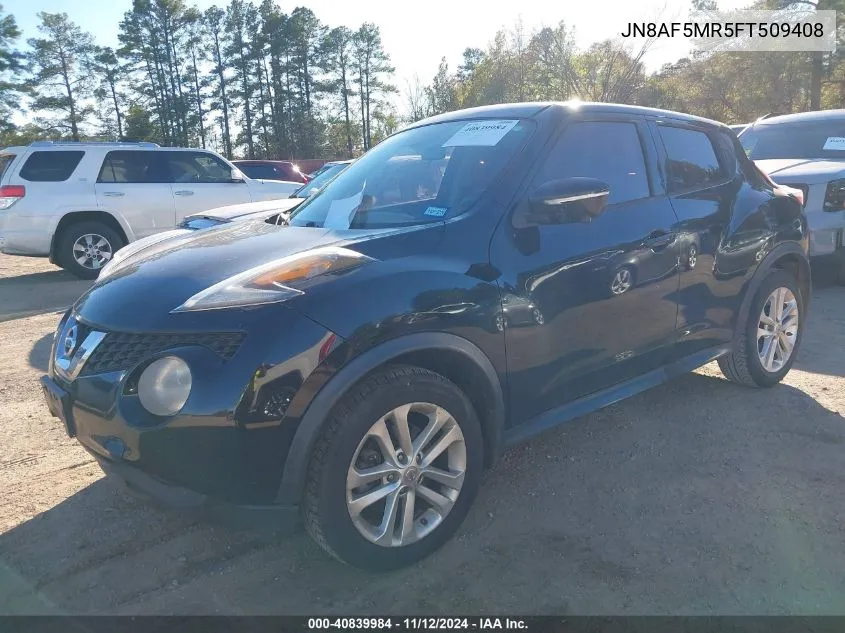 2015 Nissan Juke Nismo/S/Sl/Sv VIN: JN8AF5MR5FT509408 Lot: 40839984