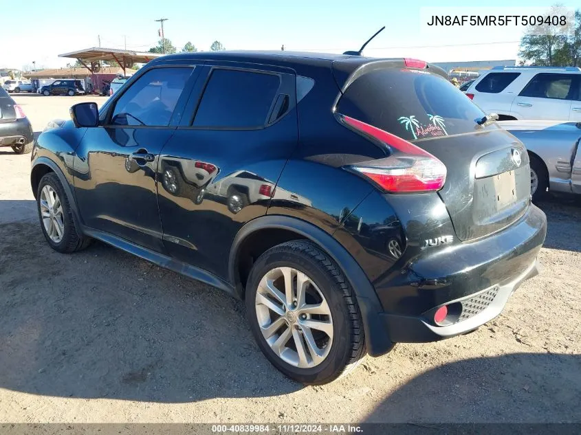 2015 Nissan Juke Nismo/S/Sl/Sv VIN: JN8AF5MR5FT509408 Lot: 40839984