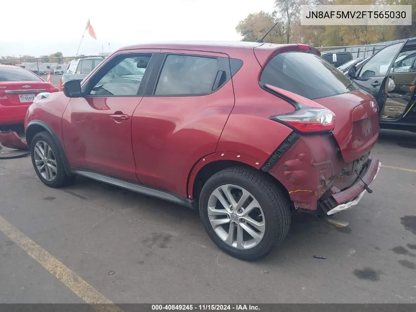 2015 Nissan Juke S VIN: JN8AF5MV2FT565030 Lot: 40849245