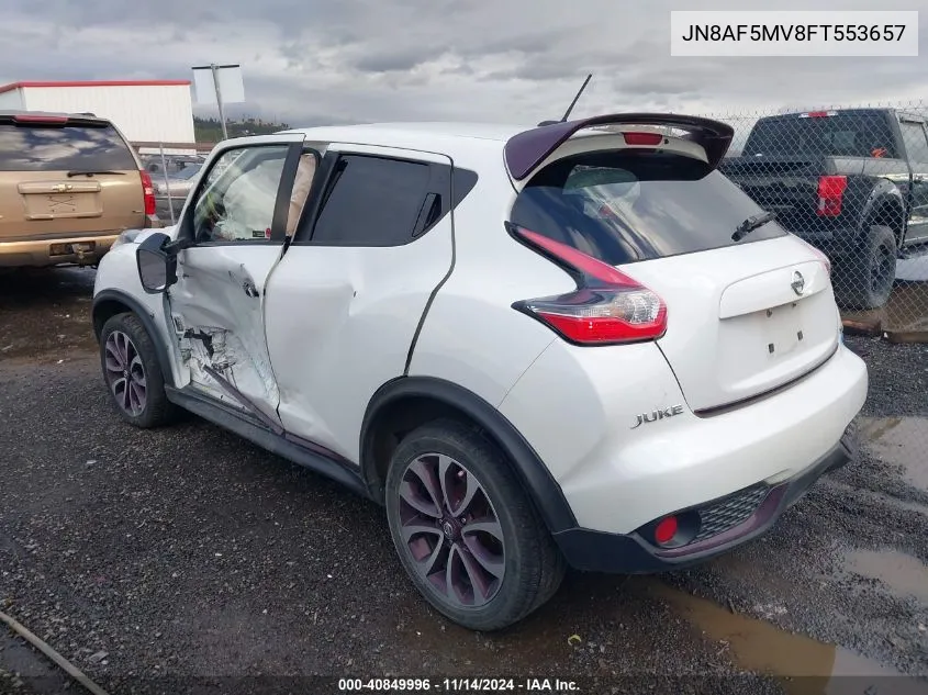 2015 Nissan Juke Nismo/S/Sl/Sv VIN: JN8AF5MV8FT553657 Lot: 40849996