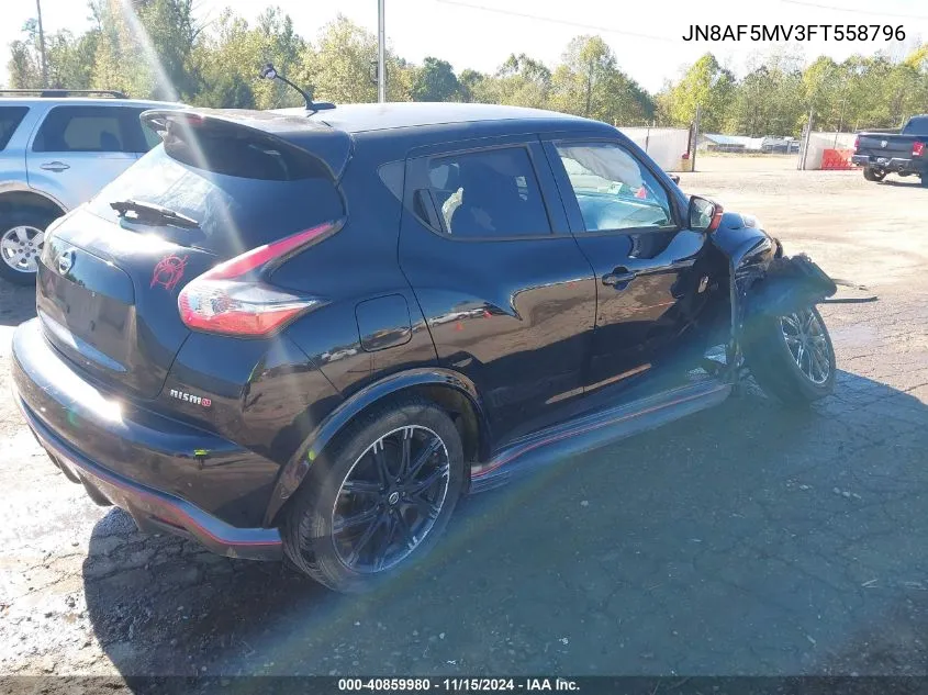 2015 Nissan Juke Nismo VIN: JN8AF5MV3FT558796 Lot: 40859980