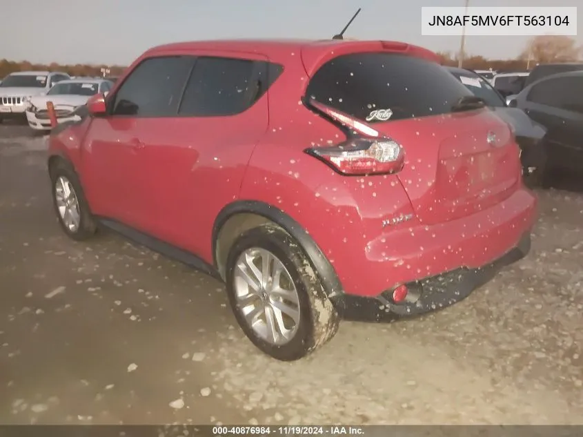 2015 Nissan Juke S VIN: JN8AF5MV6FT563104 Lot: 40876984