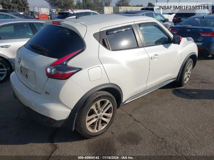 2015 Nissan Juke Nismo/S/Sl/Sv VIN: JN8AF5MR1F3503184 Lot: 40904142