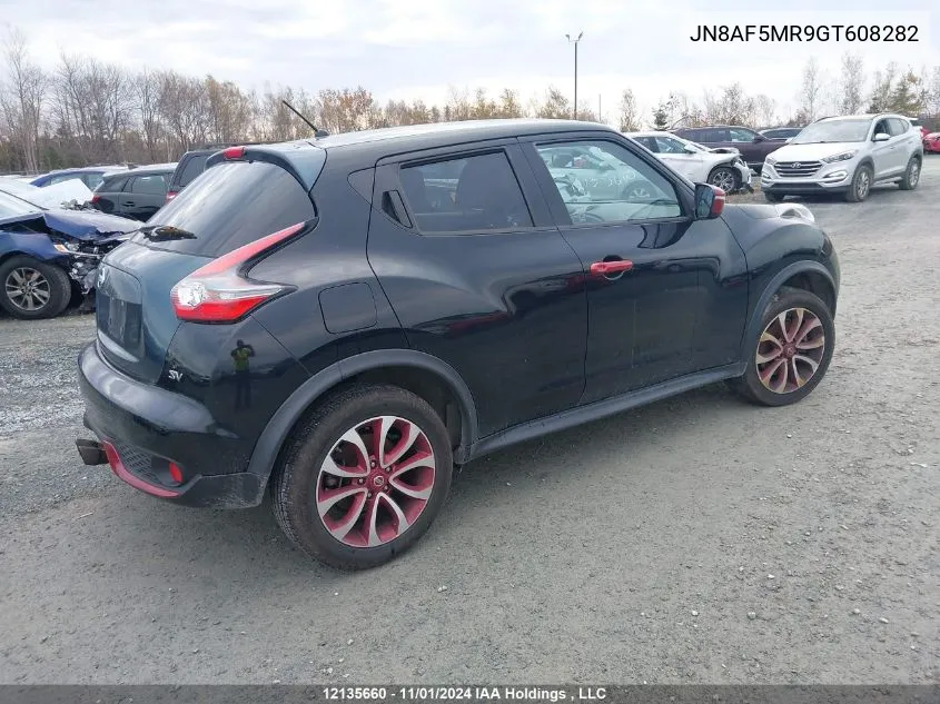 2016 Nissan Juke Nismo Rs VIN: JN8AF5MR9GT608282 Lot: 12135660