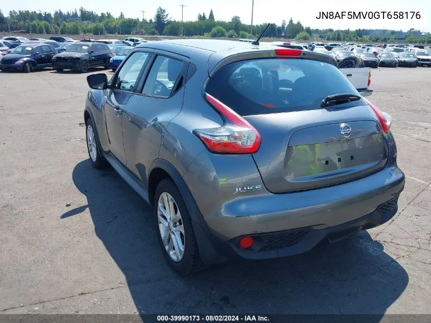 2016 Nissan Juke S VIN: JN8AF5MV0GT658176 Lot: 39990173