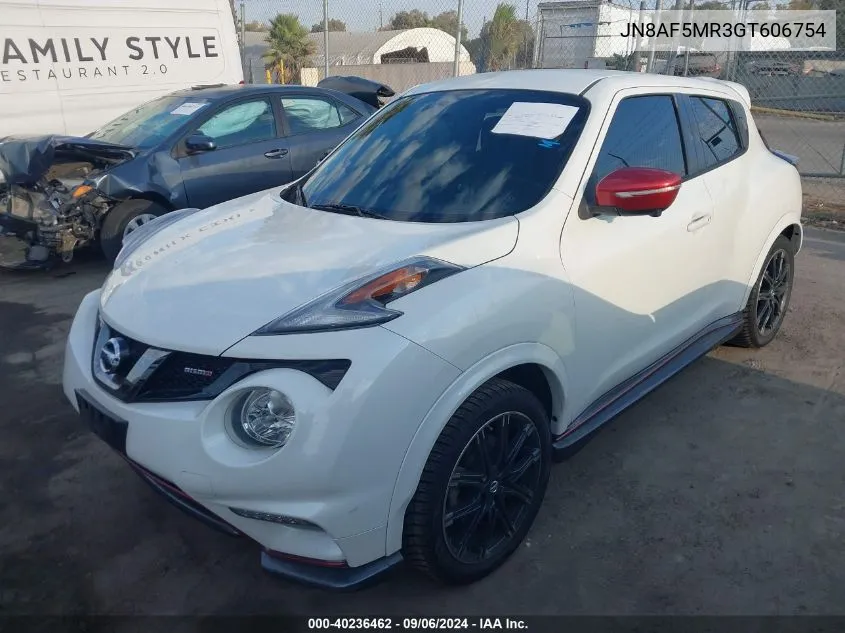 JN8AF5MR3GT606754 2016 Nissan Juke Nismo