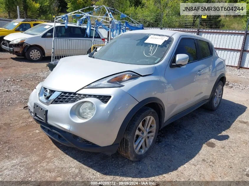 2016 Nissan Juke Nismo/S/Sl/Sv VIN: JN8AF5MR3GT604244 Lot: 40289772