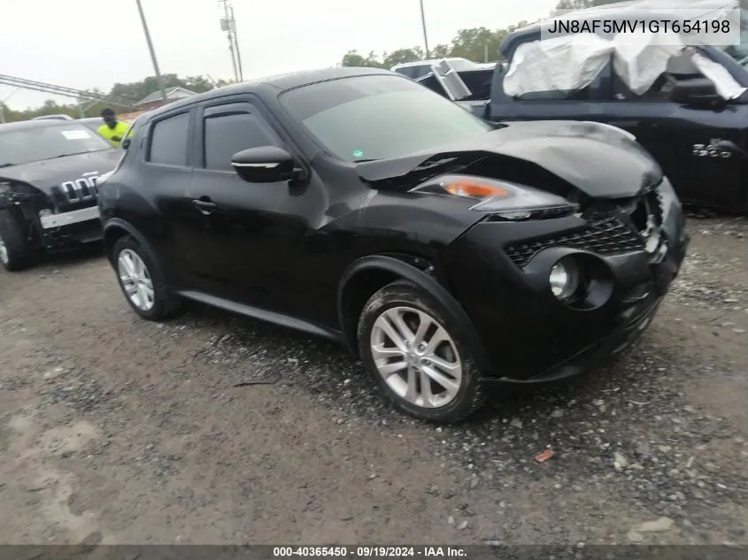 2016 Nissan Juke S VIN: JN8AF5MV1GT654198 Lot: 40365450