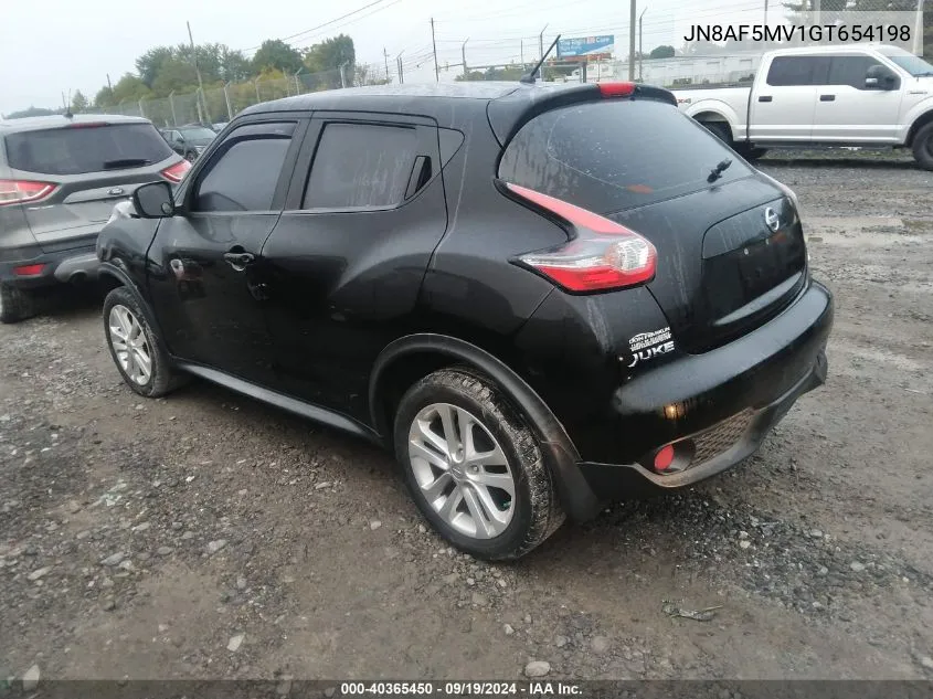 2016 Nissan Juke S VIN: JN8AF5MV1GT654198 Lot: 40365450