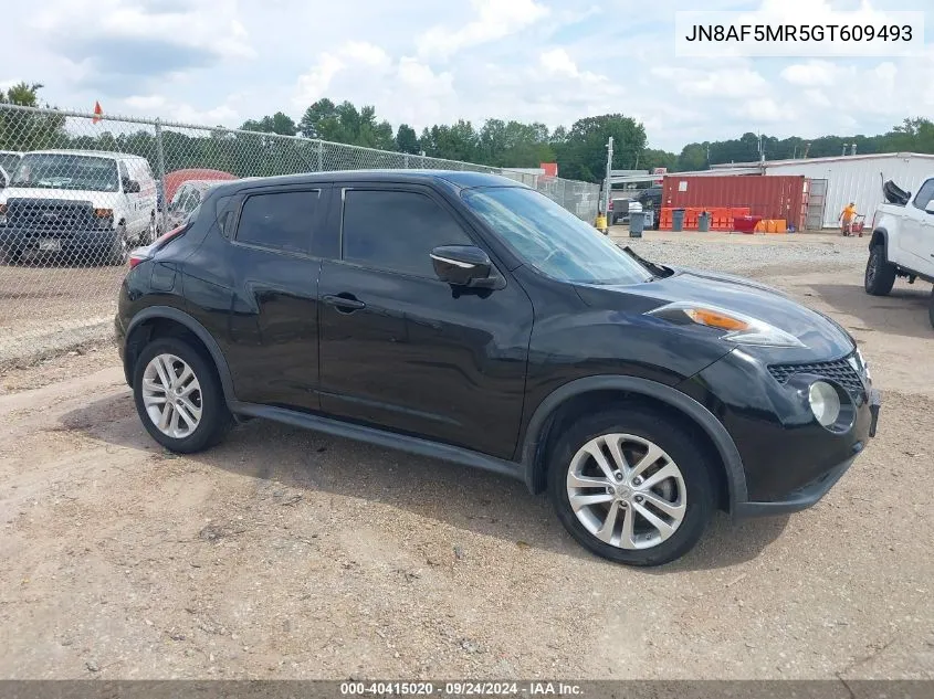 2016 Nissan Juke S/Sv/Sl/Nismo VIN: JN8AF5MR5GT609493 Lot: 40415020