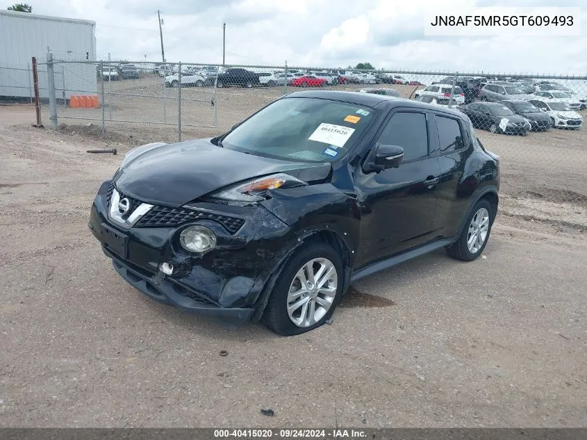 2016 Nissan Juke S/Sv/Sl/Nismo VIN: JN8AF5MR5GT609493 Lot: 40415020