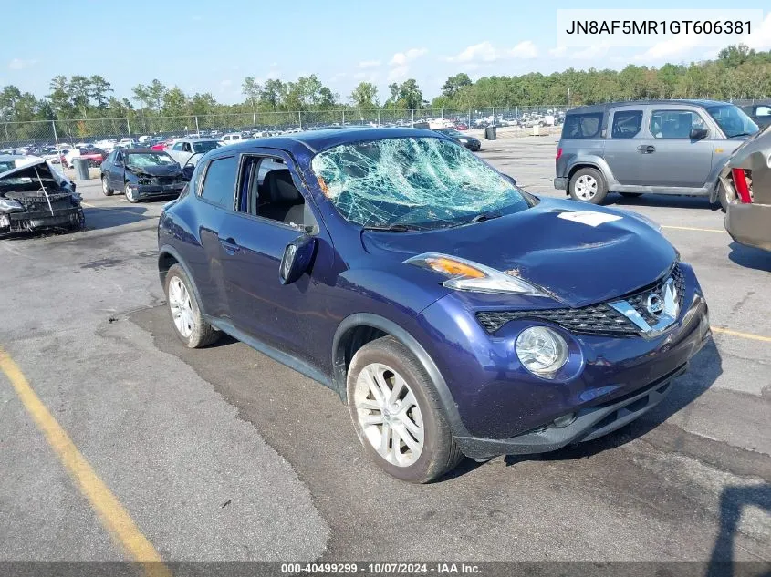 2016 Nissan Juke Sl VIN: JN8AF5MR1GT606381 Lot: 40499299