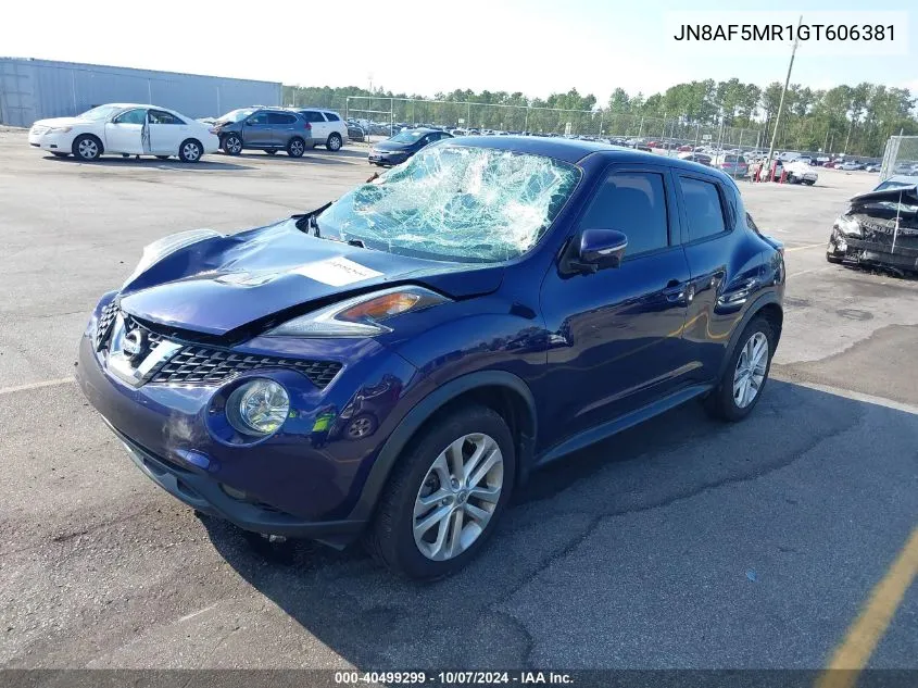 2016 Nissan Juke Sl VIN: JN8AF5MR1GT606381 Lot: 40499299