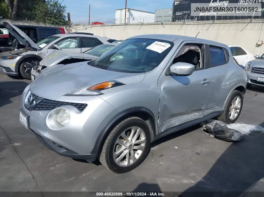 2016 Nissan Juke Nismo/S/Sl/Sv VIN: JN8AF5MR3GT600582 Lot: 40520599