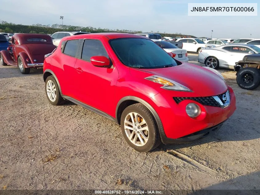 JN8AF5MR7GT600066 2016 Nissan Juke Nismo/S/Sl/Sv