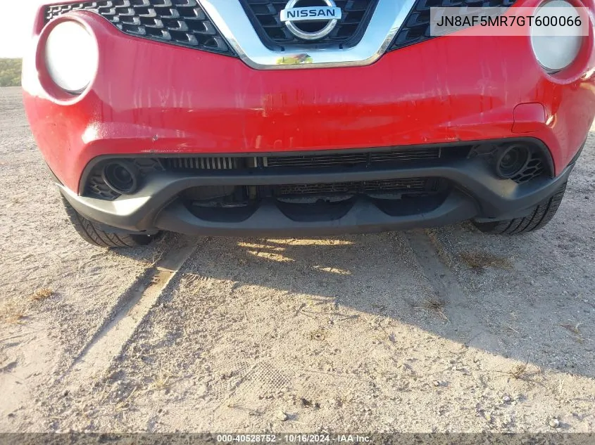 2016 Nissan Juke Nismo/S/Sl/Sv VIN: JN8AF5MR7GT600066 Lot: 40528752