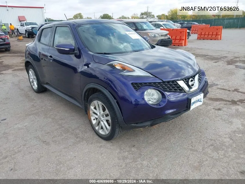 JN8AF5MV2GT653626 2016 Nissan Juke Sv