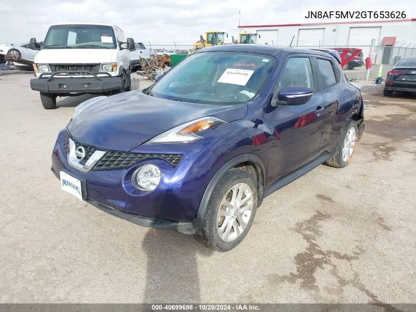 JN8AF5MV2GT653626 2016 Nissan Juke Sv