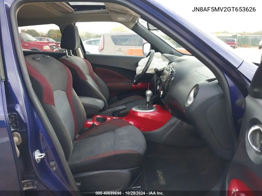 JN8AF5MV2GT653626 2016 Nissan Juke Sv