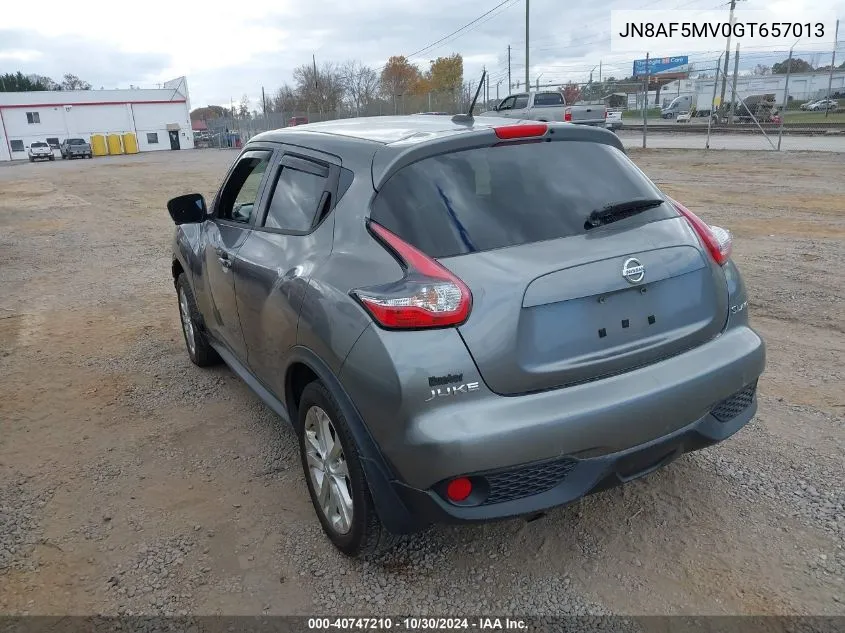 JN8AF5MV0GT657013 2016 Nissan Juke Sl