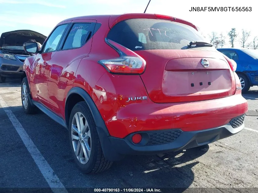 2016 Nissan Juke Sv VIN: JN8AF5MV8GT656563 Lot: 40790163