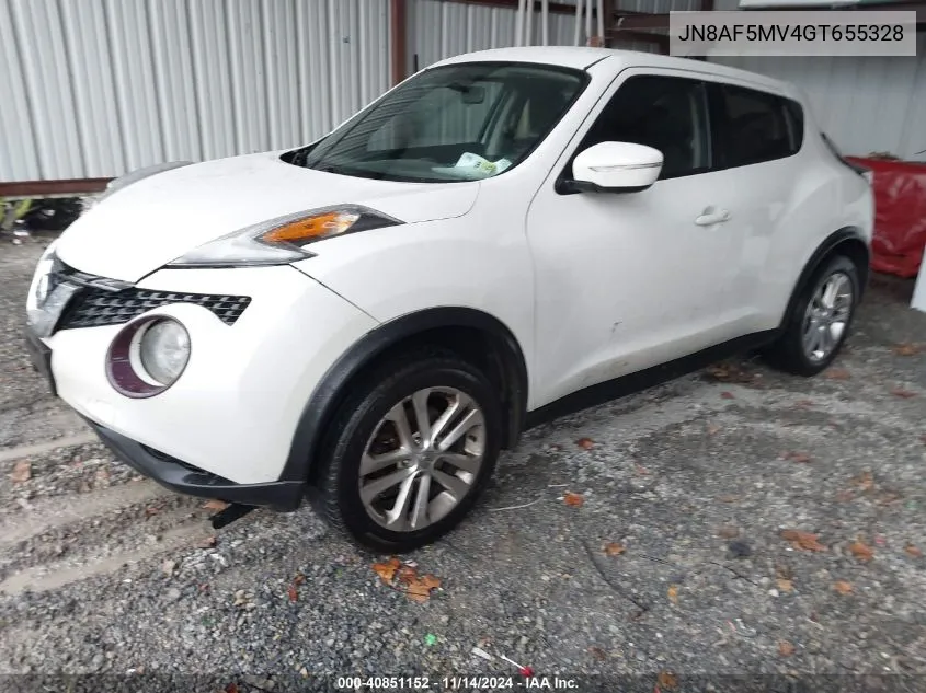 2016 Nissan Juke S VIN: JN8AF5MV4GT655328 Lot: 40851152