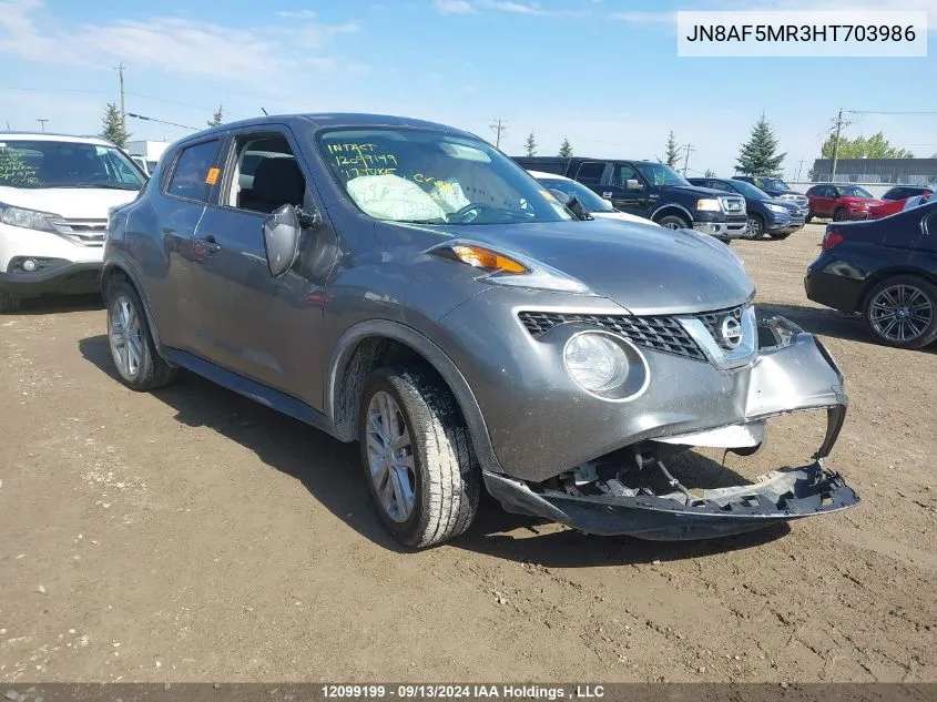 JN8AF5MR3HT703986 2017 Nissan Juke