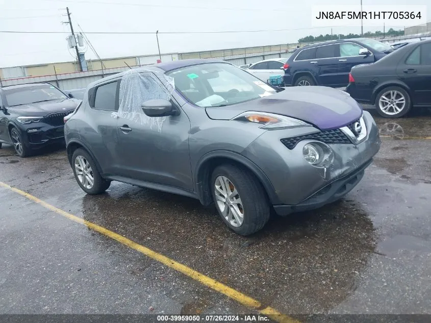 2017 Nissan Juke S VIN: JN8AF5MR1HT705364 Lot: 39959050