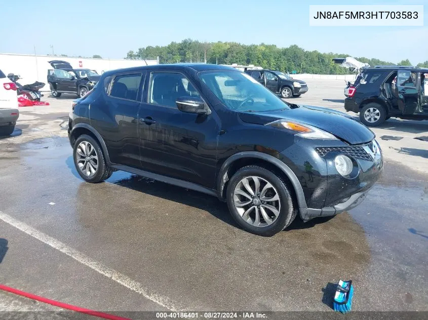 2017 Nissan Juke Sv VIN: JN8AF5MR3HT703583 Lot: 40186401