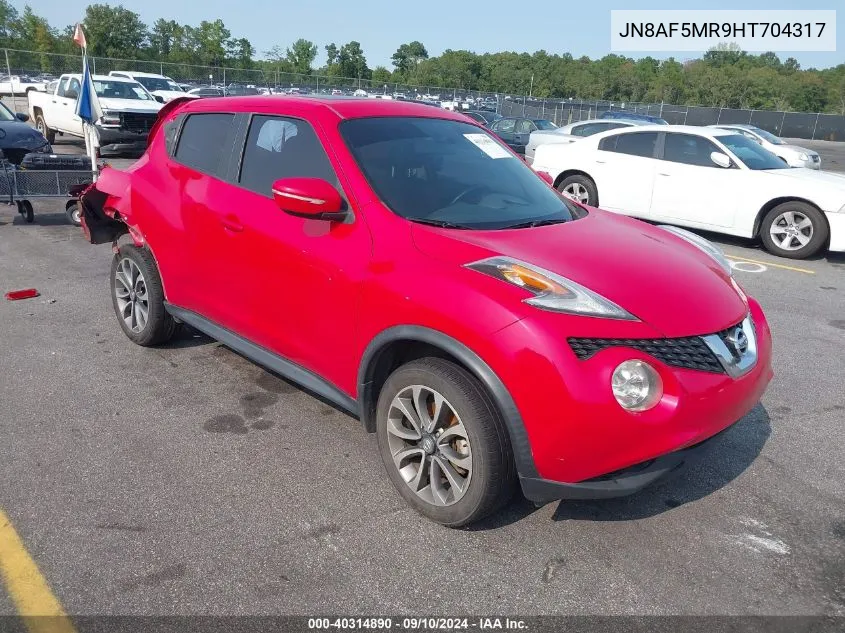 JN8AF5MR9HT704317 2017 Nissan Juke Sv