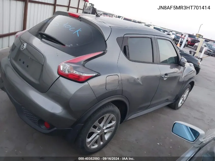 JN8AF5MR3HT701414 2017 Nissan Juke S/Sv/Sl/Nismo