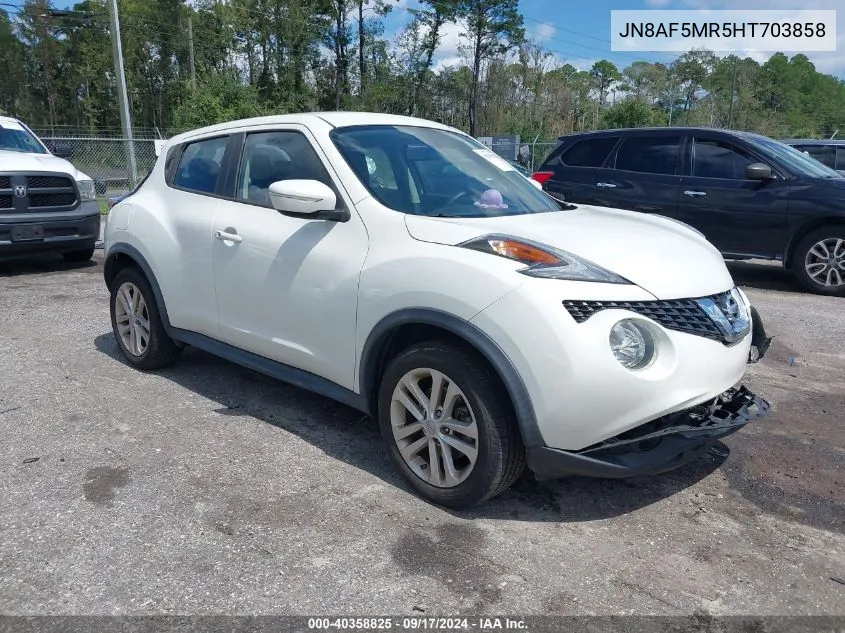 2017 Nissan Juke S VIN: JN8AF5MR5HT703858 Lot: 40358825