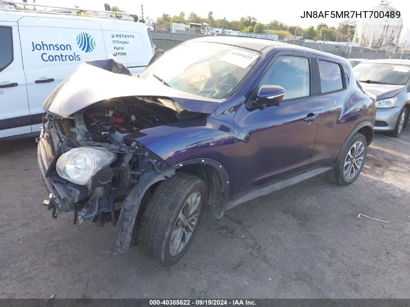 JN8AF5MR7HT700489 2017 Nissan Juke Sv