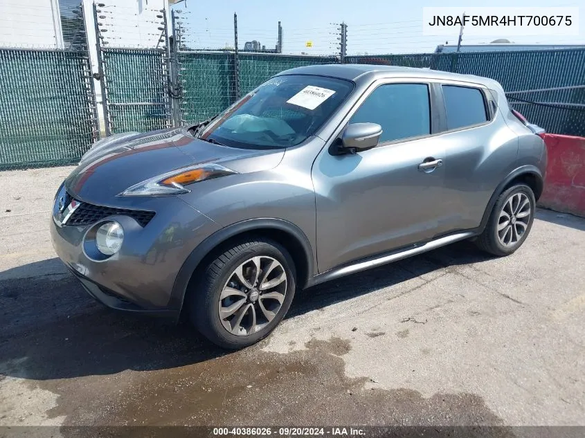 JN8AF5MR4HT700675 2017 Nissan Juke Sv