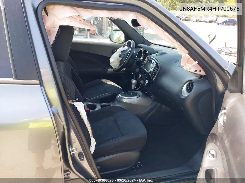 JN8AF5MR4HT700675 2017 Nissan Juke Sv