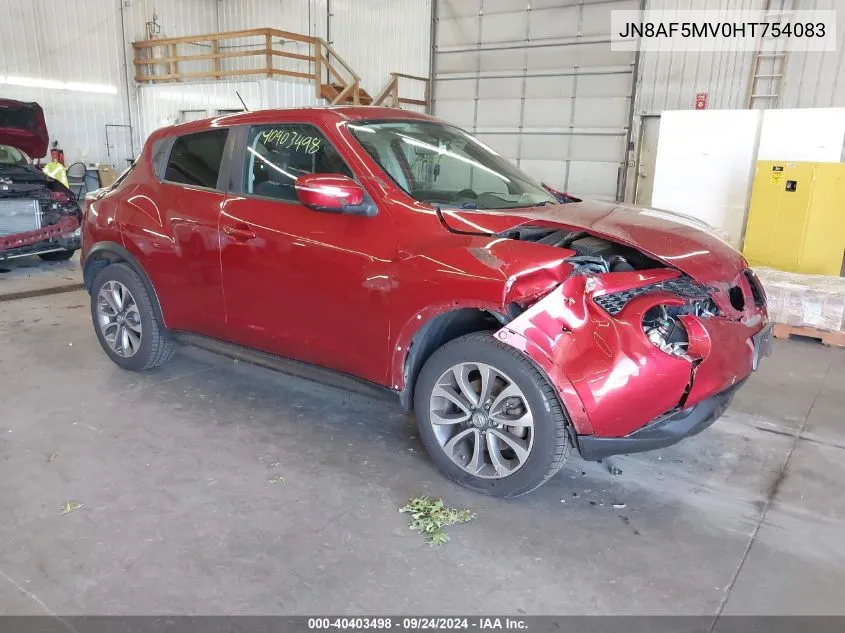 2017 Nissan Juke S/Sv/Sl/Nismo VIN: JN8AF5MV0HT754083 Lot: 40403498